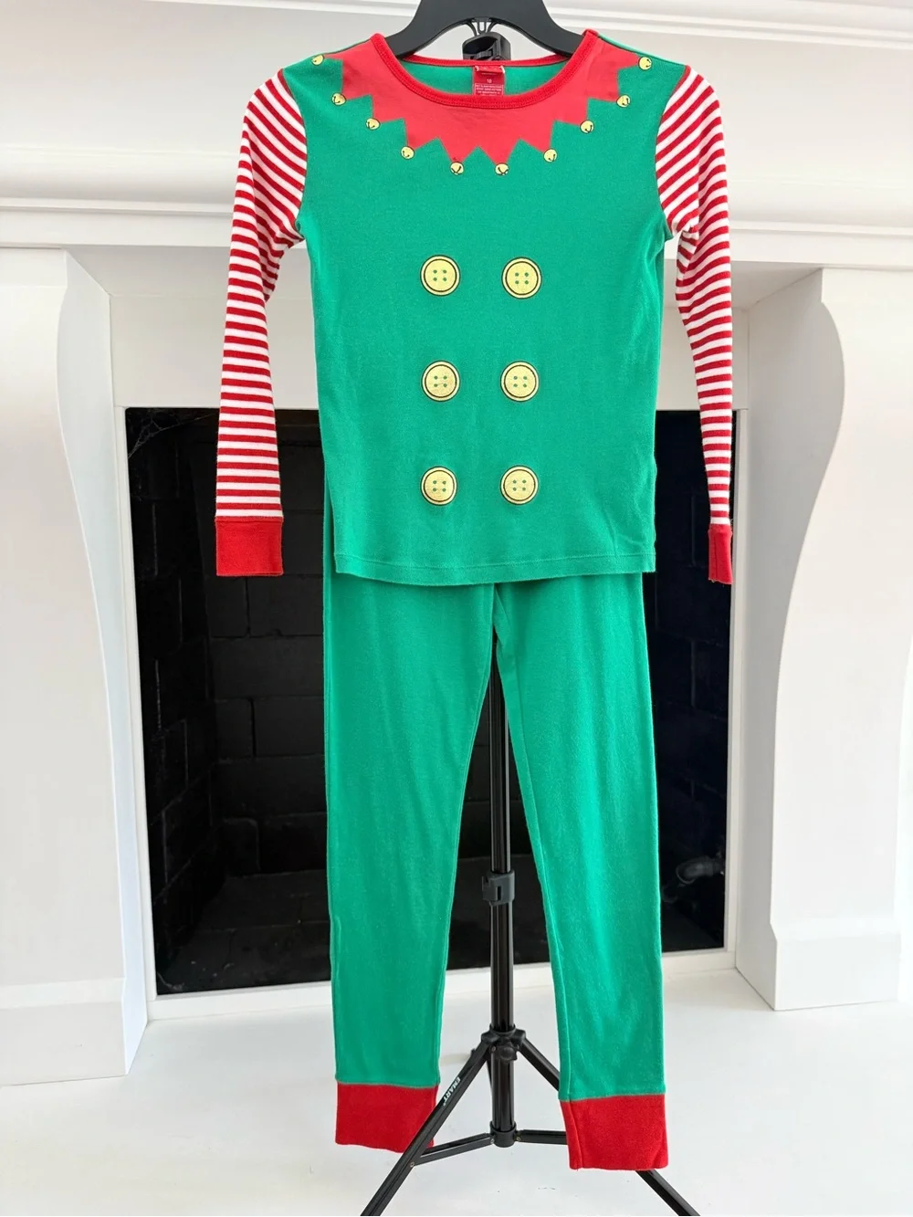 Target Kids Green & Red Elf Pajama Set- Kids 10